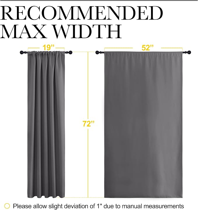NICETOWN Blackout Curtain Panels