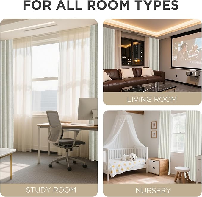 Joydeco Blackout Curtains for Bedroom