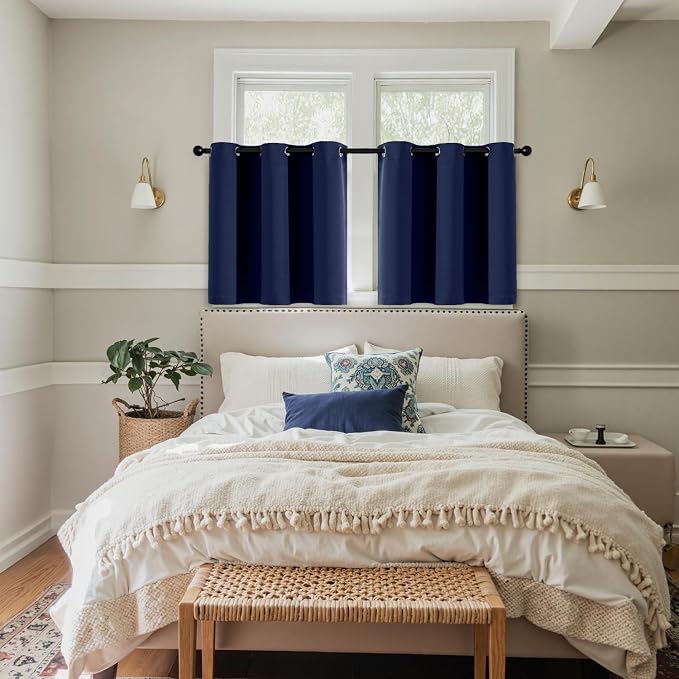 MIULEE Short Curtains for Windows