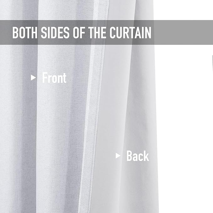 100% Blackout Shield Linen Blackout Curtains