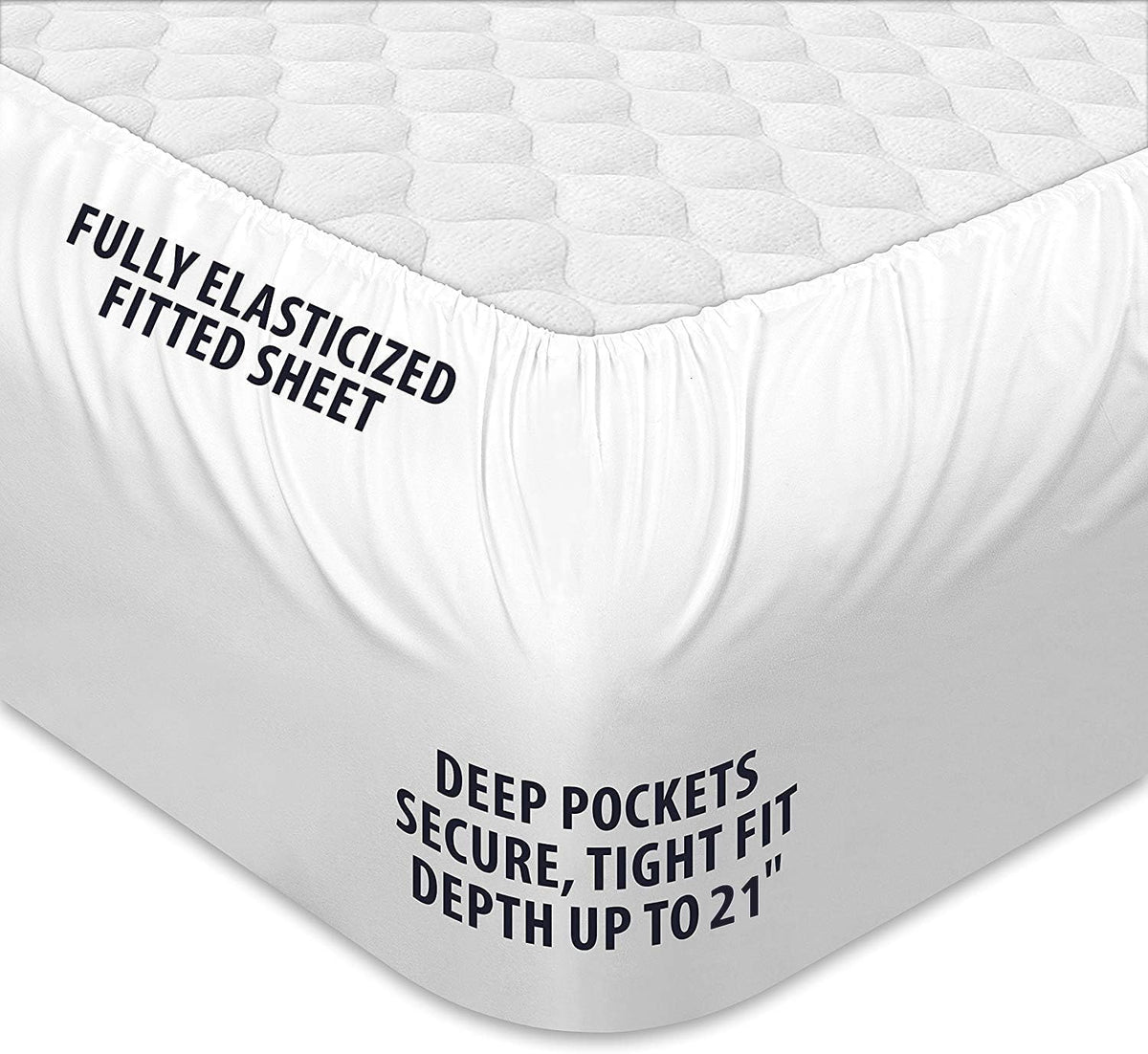 COONP Super Queen Mattress Topper, Extra Thick Pillowtop, Cooling Plush Mattress Pad Cover Cotton Top Bed Topper Protector with 8-21 Inch Deep Pocket
