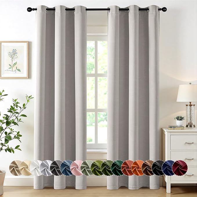MIULEE Cobblestone Blackout Curtains