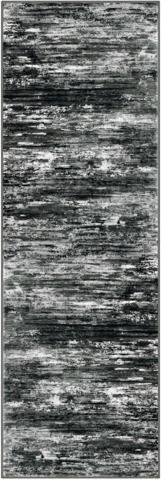 KOZYFLY 3x8 Ft Rug Modern Ombre Runner Rug