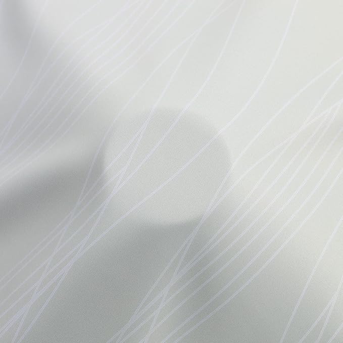 Estelar Textiler Sage Green and Greyish White Gradient Blackout Curtains