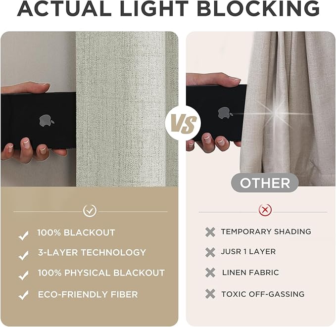 Joydeco Blackout Curtains for Bedroom