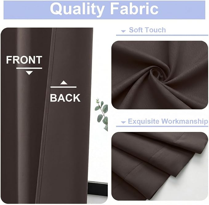 Simplebrand Blackout Extra 10ft Curtains