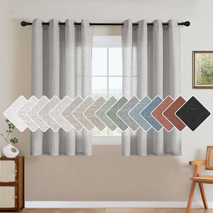 H.VERSAILTEX Elegant Natural Linen Blended Energy Efficient Light Filtering