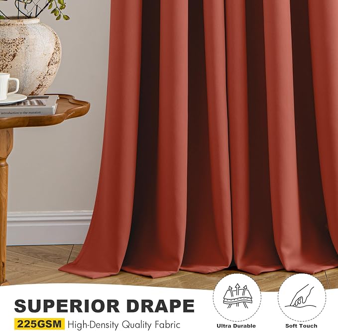 MIULEE Short Fall Curtains for Windows