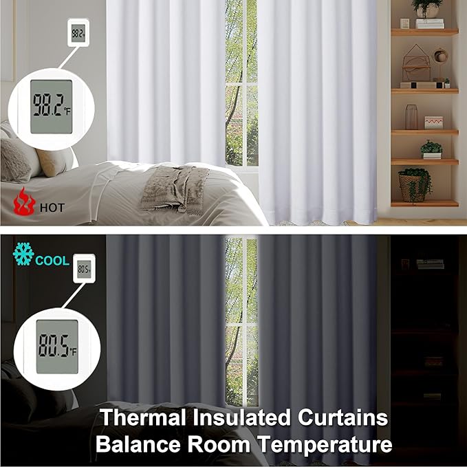 Simplebrand Ava Pure White Curtains