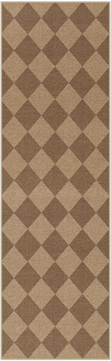 Lahome Checkered Easy Runner Rug, 2x8 Carpet Runners