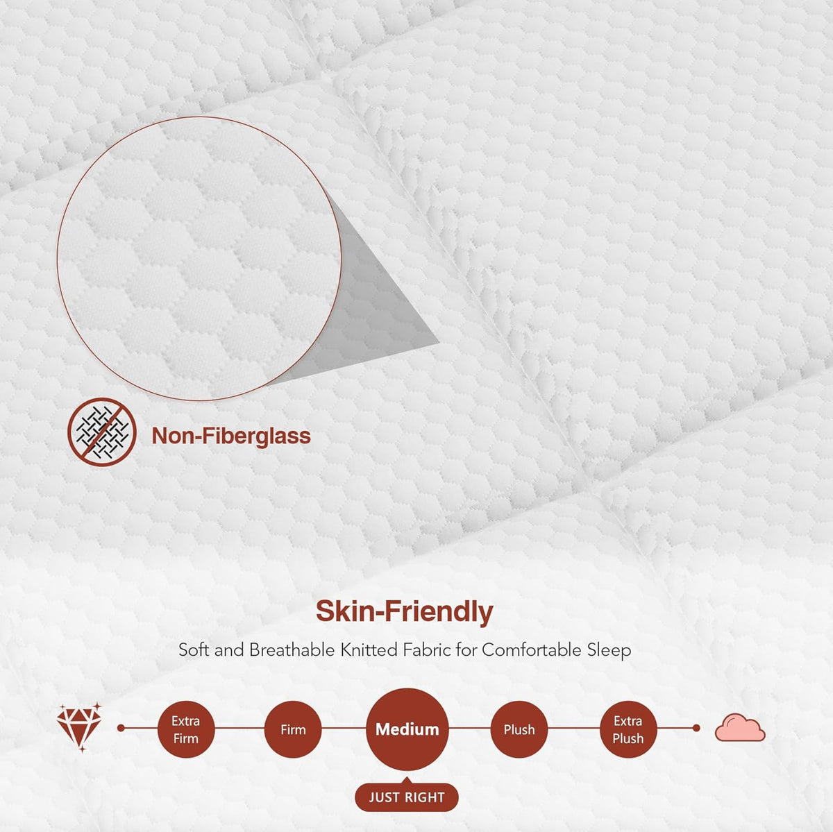 King Size Mattress-14 Inch King Mattress in a Box,Superior Hybrid Mattresses with Gel Memory Foam or Back & Lumbar Support,Pressure Relief,Zoned Support Spring, Cooling Feel &Medium Firm