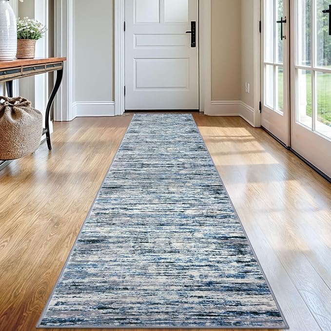 Lansny Modern Abstract Runner Rug 2x12