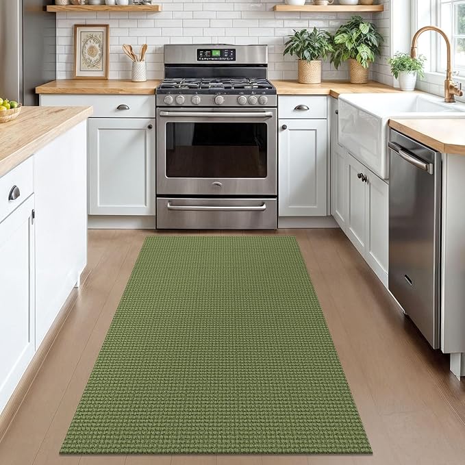 KOZYFLY Rugs for Entryway 3x5 ft Washable Area Rug Non Slip Rubber Backed Entry