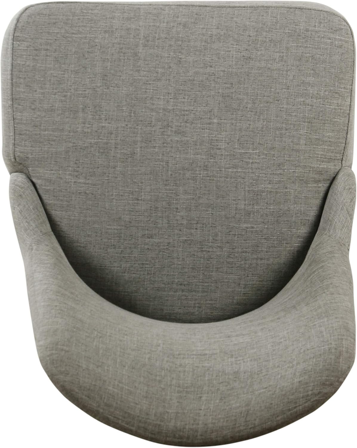 HomePop Home Decor | Upholstered Hemet Gayle Side Dining Chair | Decorative Home Furniture, Woven Gray (Single Pack)