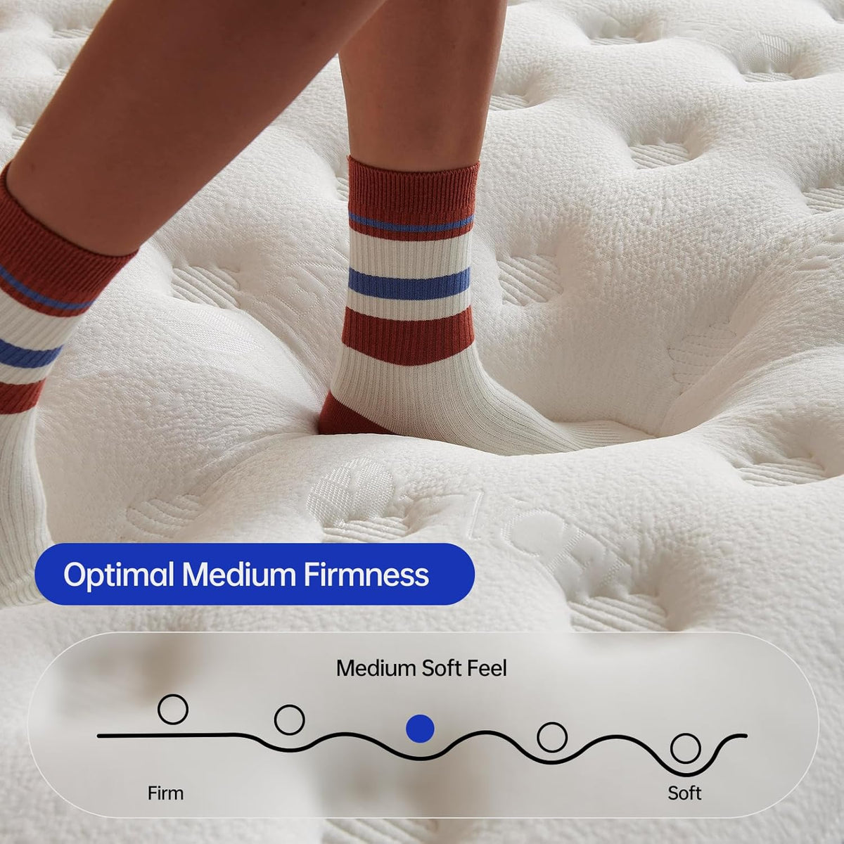 Twin Mattress,10 Inch Twin Size Mattresses in a Box,Memory Foam Hybrid Mattress , Individual Pocket Spring for Motion Isolation &Zoned Support & Pressure Relief,Medium Firm (Twin, 10, 0.0, Inches)