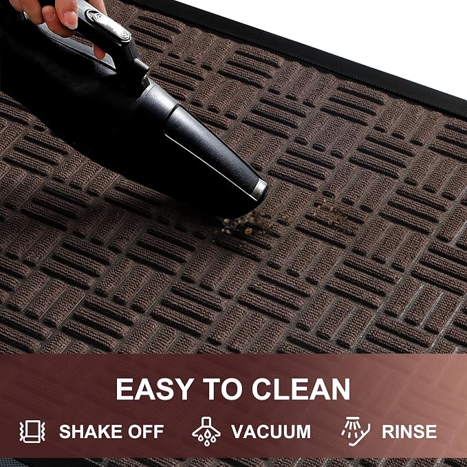 Mibao Front Door Mat, Heavy Duty Durable Welcome Mat