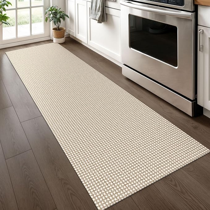 KOZYFLY Runners for Hallways 2x6 ft Washable Kitchen Runner Non Slip Rubber