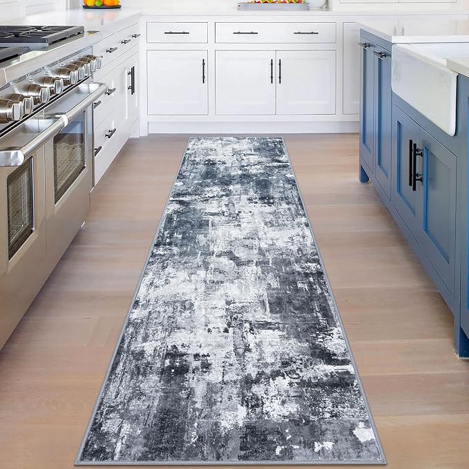 KOZYFLY Modern Abstract Rug Runner