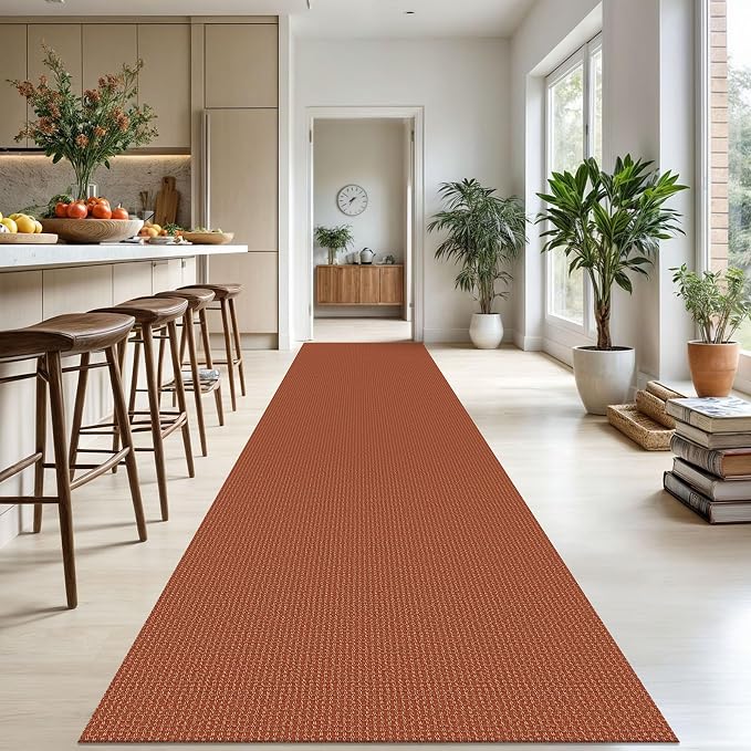 KOZYFLY Extra Long Runners for Hallways 3x18 ft Washable Kitchen Runner Non