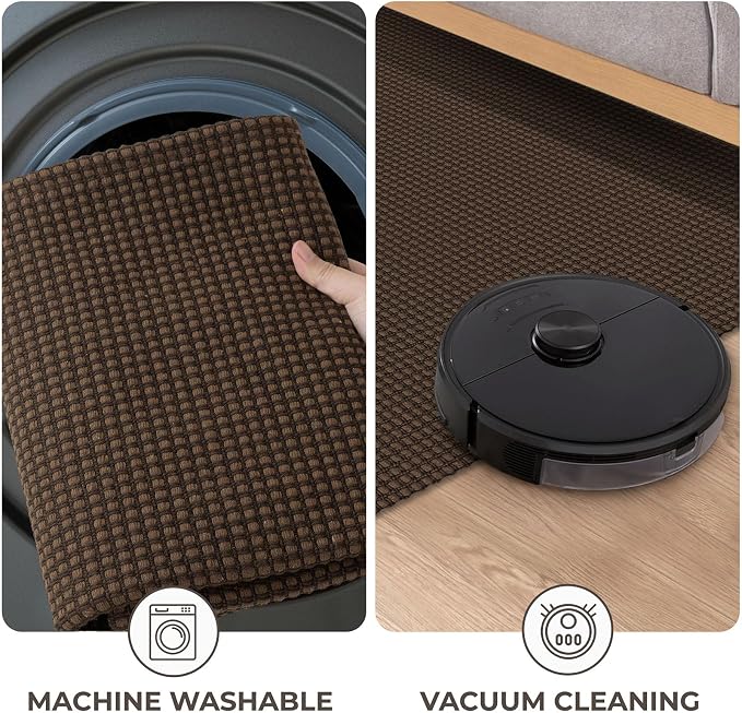 KOZYFLY Runners for Hallways 2x7 ft Washable Kitchen Runner Non Slip Rubber