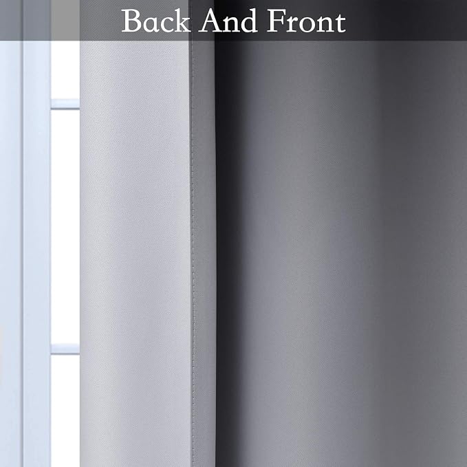 SimpleHome Ombre Room Darkening Curtains