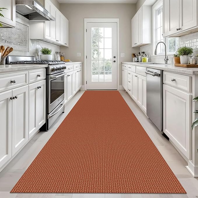 KOZYFLY Long Runners for Hallways 3x12 ft Washable Kitchen Runner Non Slip