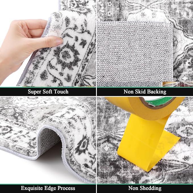 HEBE Washable Area Rug