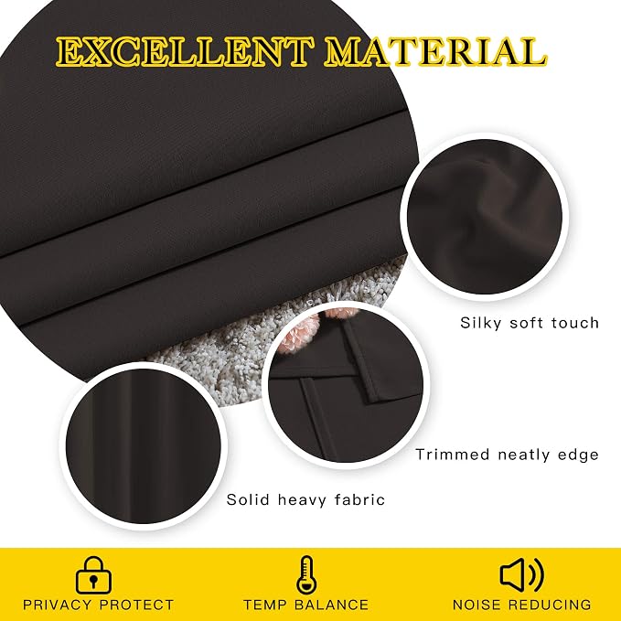 NICETOWN Blackout 102 inch Curtains