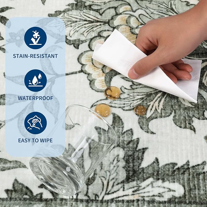 GarveeHome Provence 8x10 Area Rugs