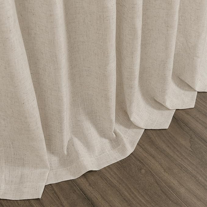Boho Linen Curtains 80 Inch Length