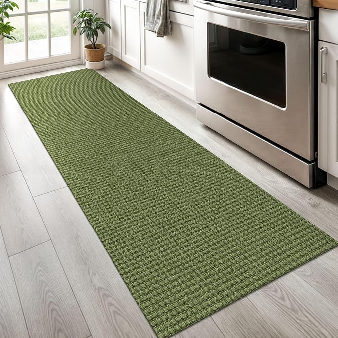KOZYFLY Runners for Hallways 2x6 ft Washable Kitchen Runner Non Slip Rubber