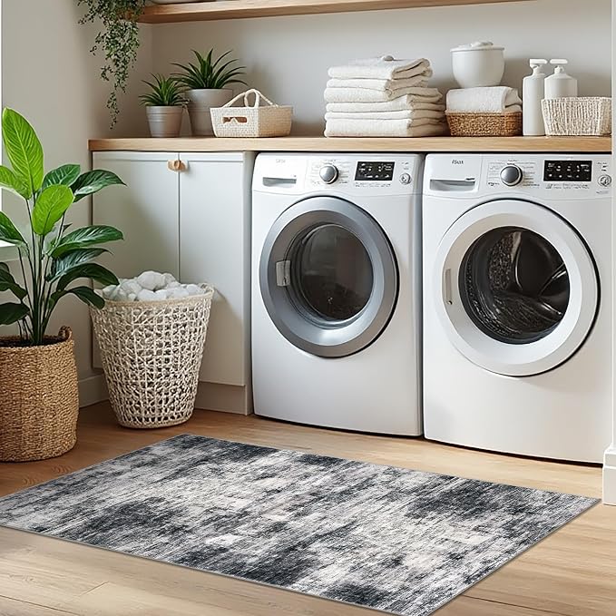 IOHOUZE Abstract Runner Rug 2x5 Ft Washable Runners