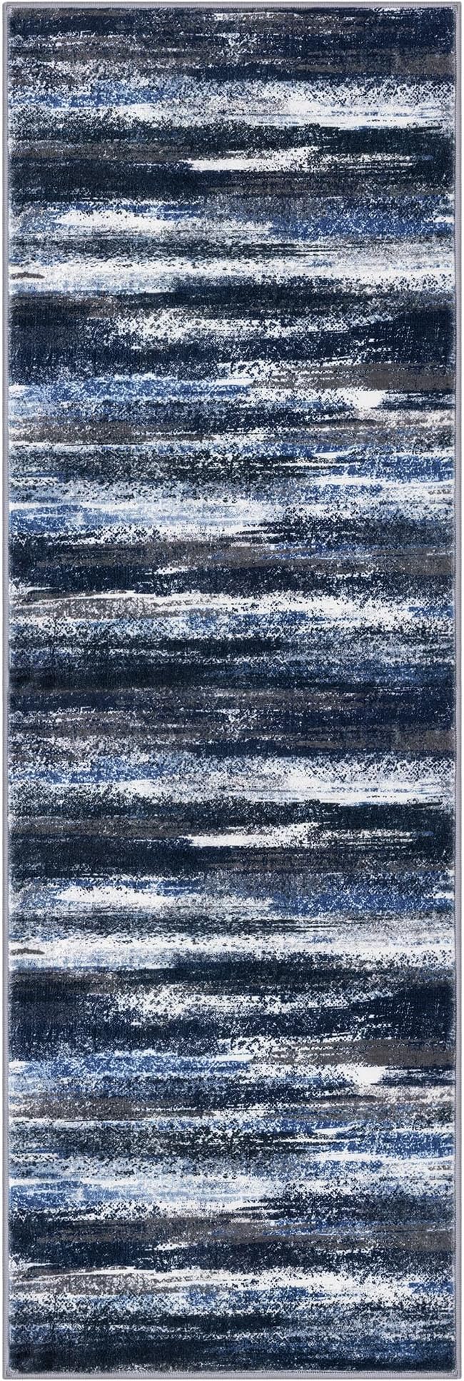 Lansny Modern Abstract Runner Rug 2x6