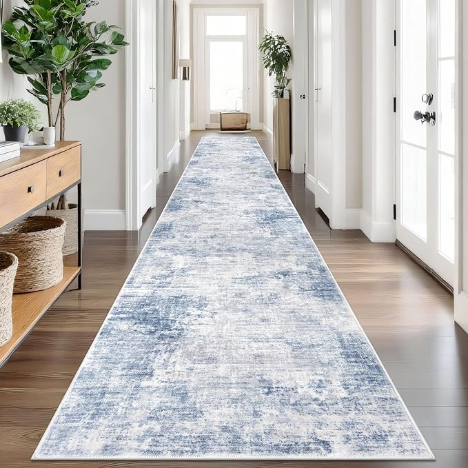 IOHOUZE Abstract Runner Rug 3x18 Ft Washable Runners