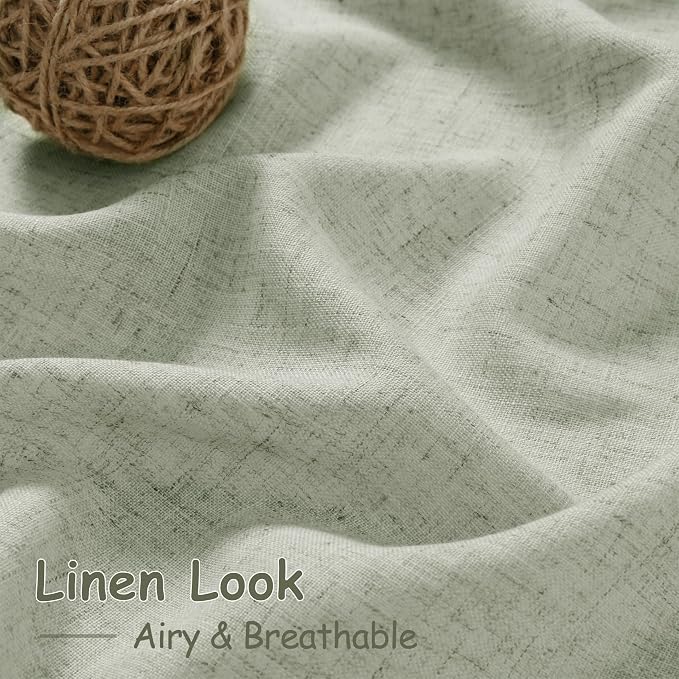 Sage Green Curtains 96 inches Long 2 panels