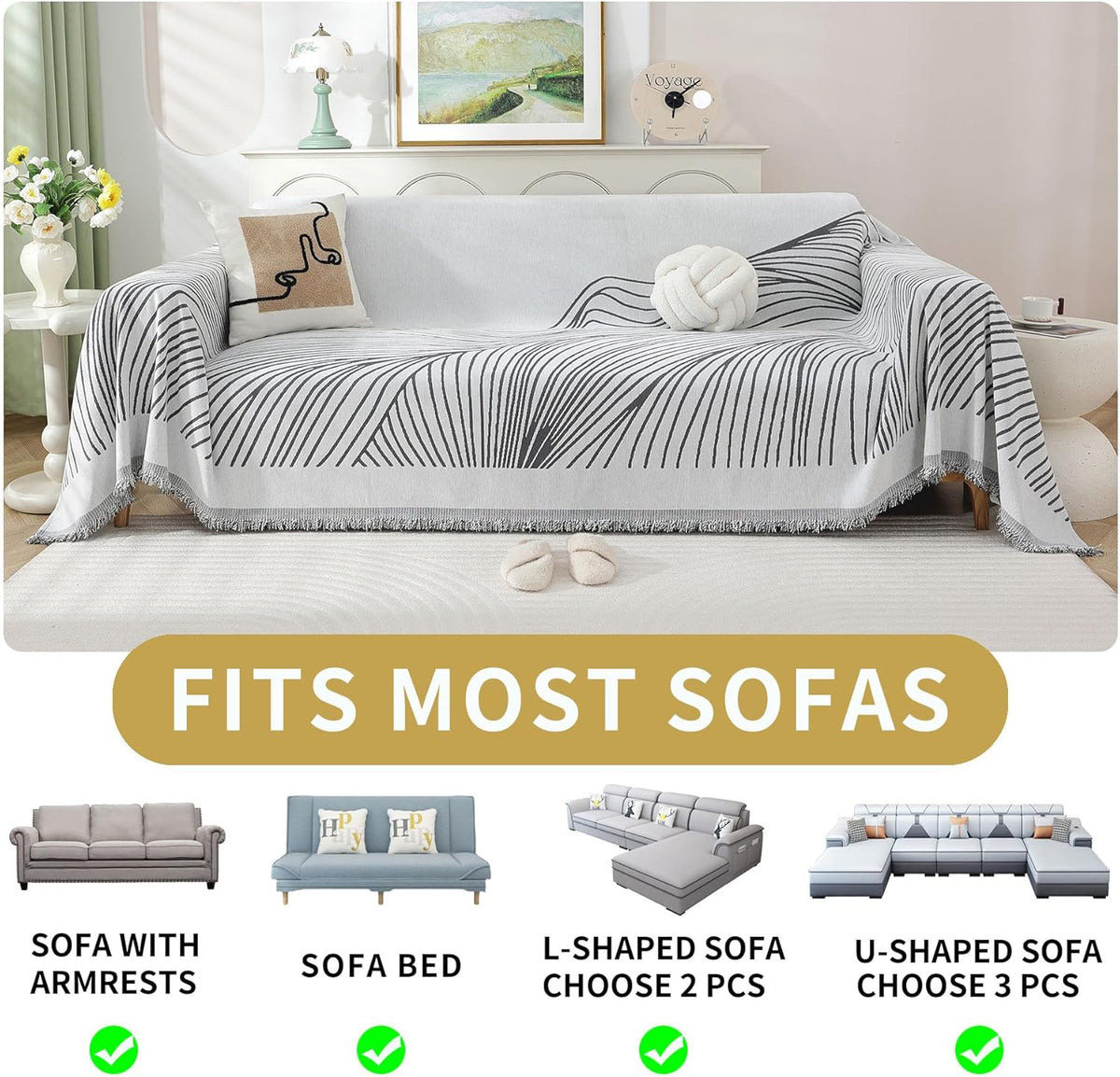 Non Slip Sofa Covers Couch Covers for 3 Cushion Couch Sofa Pet Friendly Washable Couch Cover, Soft Thick Sectional Couch Covers L Shape Furniture Protector for Kids, Dogs 71" X118"