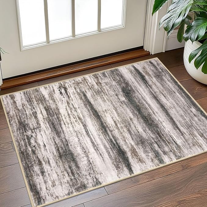 KOZYFLY Small Area Rug 2x3 Rug Entryway Rugs Modern Abstract, Washable Kitchen