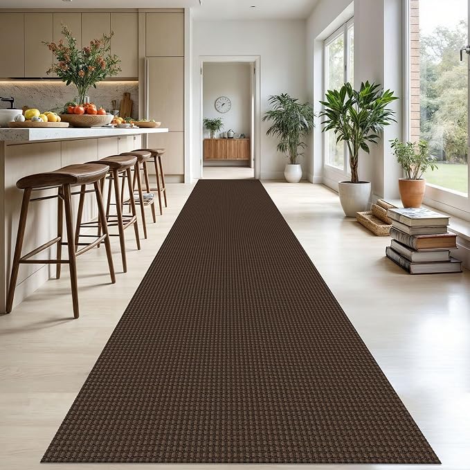 KOZYFLY Extra Long Runners for Hallways 3x20 ft Washable Kitchen Runner Non