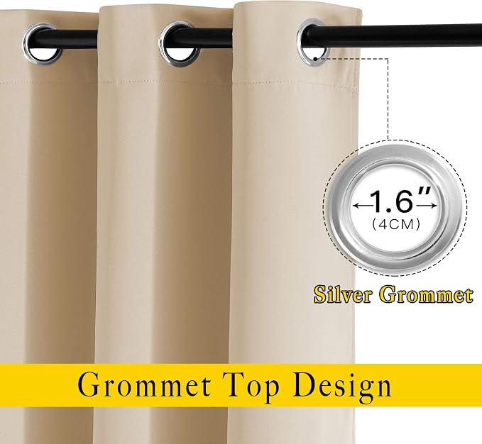 NICETOWN Blackout Draperies Curtains Panels