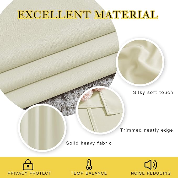 NICETOWN Blackout Curtains & Drapes 84 inch Long