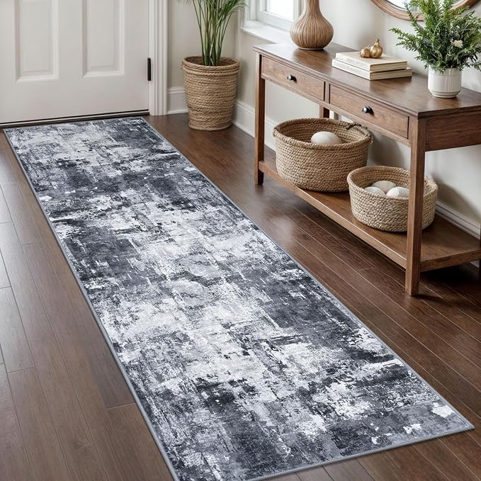 KOZYFLY Modern Abstract Rug Runner