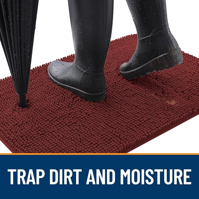 OLANLY Dog Door Mat for Muddy Paws 40x32, Absorbs Moisture and Dirt, Absorbent