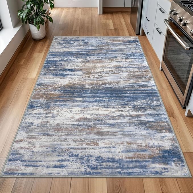 KOZYFLModern Abstract 4x6 Ft Washable Large Rugs