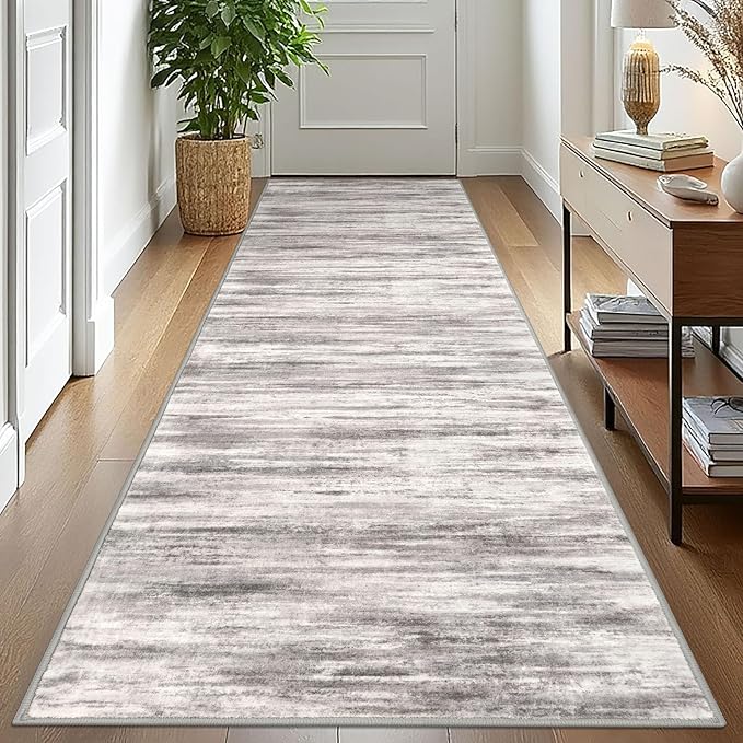 KOZYFLY 3x10 Ft Rug Modern Ombre Runner Rug