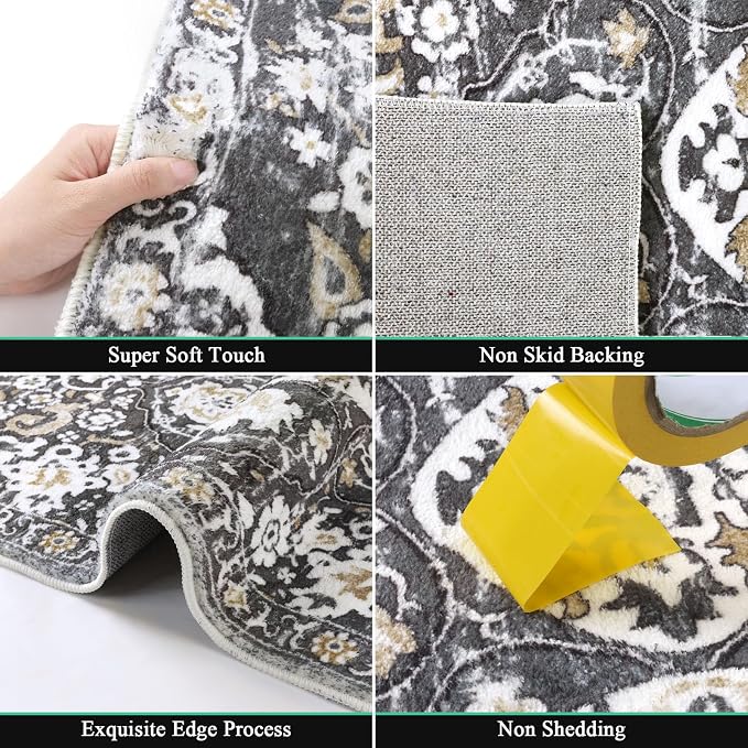 HEBE Washable Area Rug