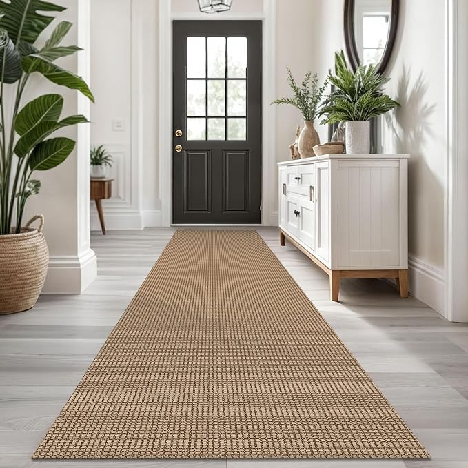KOZYFLY Extra Long Runners for Hallways 2.6x14 ft Washable Kitchen Runner Non