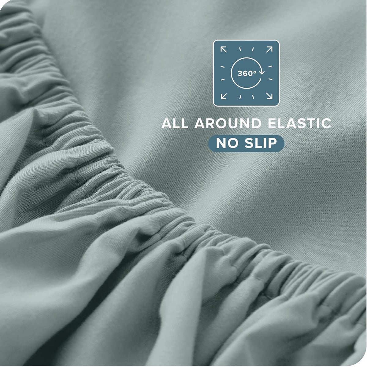 Bare Home Queen Sheet Set - Luxury 1800 Ultra-Soft Microfiber Queen Bed Sheets - Double Brushed - Deep Pockets - Easy Fit - 4 Piece Set - Bedding Sheets & Pillowcases (Queen, Sea Spray)