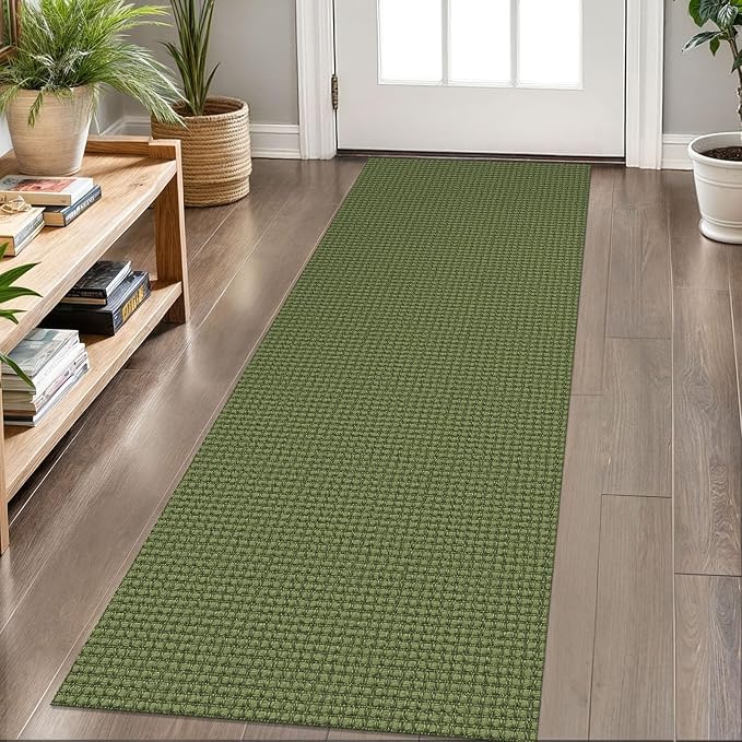 KOZYFLY Runners for Hallways 2x6 ft Washable Kitchen Runner Non Slip Rubber
