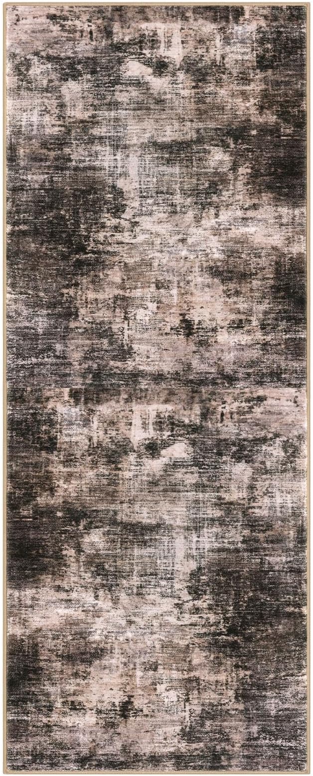 IOHOUZE Abstract Runner Rug 3x8 Ft Washable Runners