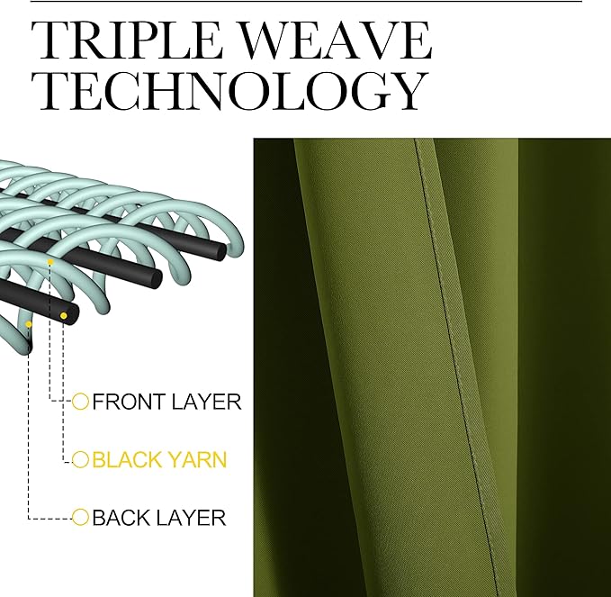 NICETOWN RV Blackout Curtains for Camper Windows, Kitchen Curtains, Short